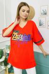 155274 Kirmizi Oversize Tshirt